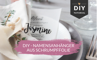 DIY – Acryl Tischkarten aus Schrumpffolie