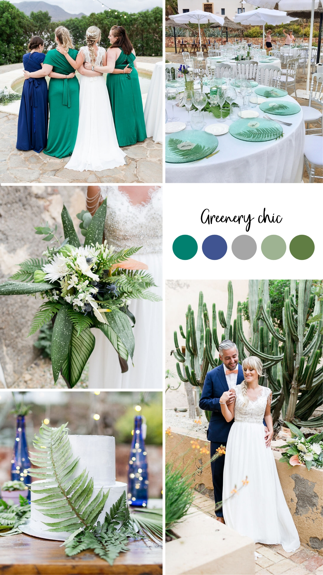 greenery wedding Moodboard