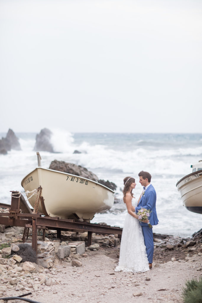 Romantische Hochzeit am Meer