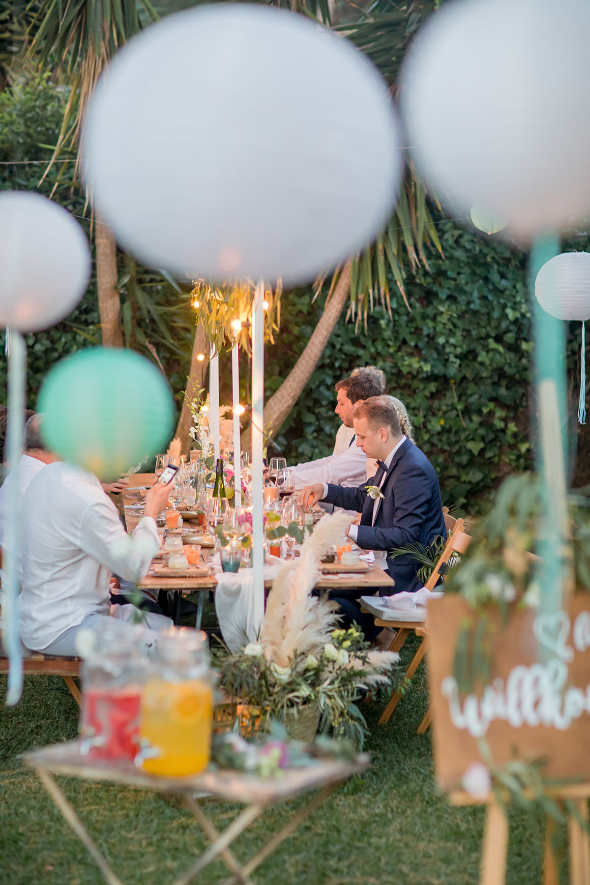 Gartenhochzeit Deko Idee